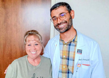 Dr. Minesh Patel and Pamela Smallwood